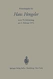 Produkt-Bild: Freundesgabe Fa1/4r Hans Hengeler Zum 70. Geburtstag Am 1. Februar 1972