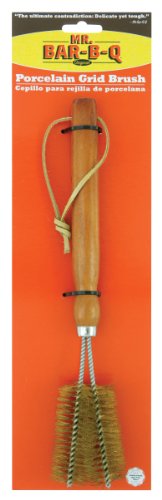 Mr. Bar-B-Q, Inc. 06007LHX Long Handle Porcelain Grill Brush
