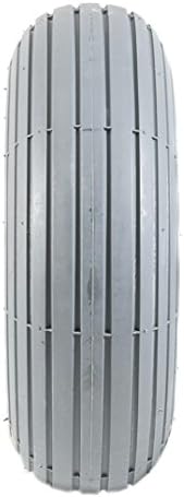 2 Grey Solid Rib Tread Mobility Scooter Tyres 260 x 85 (3.00-4)