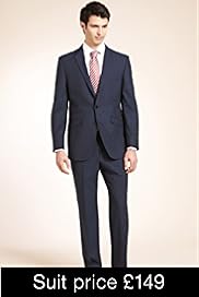 Autograph Slim Fit 2 Button Jacket with Wool