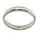 Ladies Wedding Band Ring in Sterling Silver with Milligrain Design