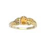 14K Yellow Gold 6 x 4 MM Oval Shaped Citrine Ring