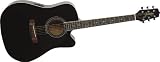 Takamine ES31C Jasmine Cutaway Acoustic Electric Guitar (Black)