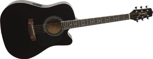 Takamine ES31C Jasmine Cutaway Acoustic Electric Guitar (Black)