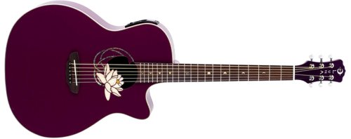 MusicalInstruments: Luna Flora Lotus  Acoustic Guitar