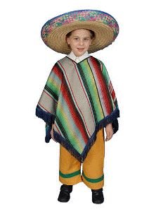 Mexican Boy Child Costume Size 4-6 Child DU82