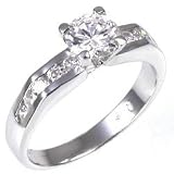 STUDIO 925: *1 CT DIAMOND CZ SOLITAIRE RING*