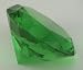 OPTIC CRYSTAL GREEN DIAMOND PAPERWEIGHT - OPTIC CRYSTAL DIAMOND PAPERWEIGHT, GREEN.