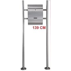 Designer Briefkasten Standbriefkasten Zeitungsbox aus Edelstahl