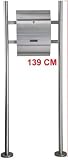 Designer Briefkasten Standbriefkasten Zeitungsbox aus Edelstahl