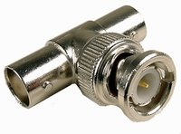 Connector, "T", BNC RG58, 1 M/2 F