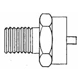 Mr. Heater F273754 1/4" Male Pipe Thread x 1"-20 Female Throwaway Cylinder Thread Fitting
