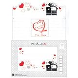 Monokuro Boo Letter Set: Heart