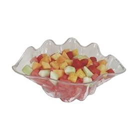 5 QUART CLEAR PLASTIC SHELL 18 SALAD BOWL by overstockedkitchen