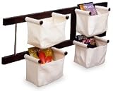4 Basket Magazine Rack in Espresso Finish