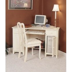 Desk - Antique White (Antique White) (50" W x 28" D x 30 1/4" H)