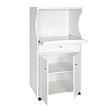 Home Source Industries TIF 10108 Microwave Stand, White Home Source Industries TIF 10108 Microwave Stand, White