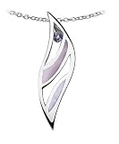 Kit Heath Sterling Silver 90BHAM/LS Ladies Amethyst Lavender Shell Pendant + 18 Curb Chain