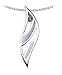 Kit Heath Sterling Silver 90BHAM/LS Ladies Amethyst Lavender Shell Pendant + 18 Curb Chain