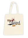 Team Edward Varsity Tote Bag Cream inspired by Twilight