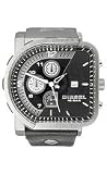 Diesel Men's DZ4159 Chronograph Stainless Steel and Black Leather Watch