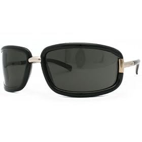Gucci Sunglasses 1537 S 0BNK R7, Gold + Black Frame Grey Lenses