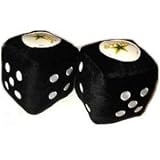 Dallas Stars Fuzzy Black Dice