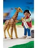 Playmobil Baby Giraffe w Zookeeper