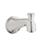 Grohe 13 610 EN0 Geneva Wall Mounted Tub Spout Diverter, Infinity Brushed Nickel [並行輸入品]