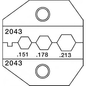 Paladin 2043 SMA FC FO Die for CrimpALL 8000 and 1300 Crimpers by 