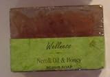 Neroli Oil and Honey - Wellness Scrub Soap With Walnut Shell Powder - 125 Gram Bar