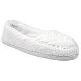 Dearfoams Microterry Ballerina Moccasin Slippers