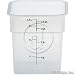 Cambro 4 qt. Translucent CamSquare Food Storage Containers, 6/PK, Translucent, 4SFSPP-190