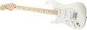 FENDER - MEXICO NEW STANDARD STRATOCASTER LINKSH&Auml;NDER ELEKTRISCHE GITARRE - MAPLE FINGERBOARD - ARCTIC WHITE