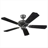 Monte Carlo 5WF42RB Weatherford II 42-Inch 5-Blade Outdoor Ceiling Fan with American Walnut ABS with Grain Blades, Roman Bronze