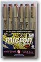 Pigma Micron Pens 6 pk. - 0.45mm.