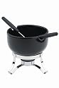 Typhoon Stoneware Chocolate Fondue, Black