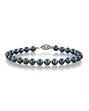 6.5-7.0mm Japanese Akoya Black Pearl Bracelet