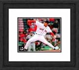 Framed Hideki Okajima Boston Red Sox Photograph