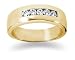 0.4 ctw. Men\'s Round Diamond Wedding Band in 14K Yellow Gold