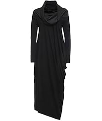 Polyester/Viscose Cowl Neck Midi Dress 