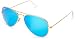 Ray-Ban - Mens Aviators Sunglasses In Gold, Eye Size: 55 Ray-Ban - Mens Aviators Sunglasses In Gold, Eye Size: 55