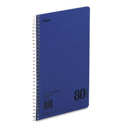 Mid Tier Notebook - College Rule, 6 x 9-1/2, WE, 80 Sheets/Pd(sold in packs of 3)