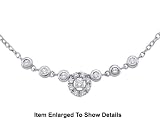 Stunning 14k Solid Gold Genuine Diamond Necklace
