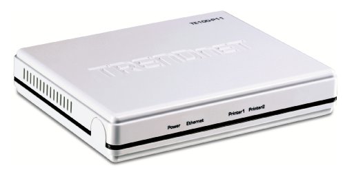 TRENDnet 2-Port USB 2.0/Parallel Print Server TE100-P11 (White)