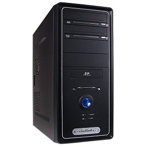 12-Bay ATX Computer Case with Front Panel LED (Black)