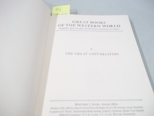 Great Books of the Western World Vol. 1 The Great Conversation