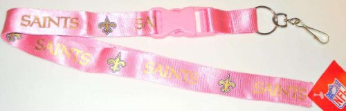NFL New Orleans Saints Lanyard, Pink