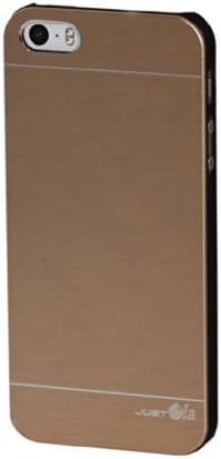 Iphone 5/5s Case, Metal Case, Aluminum Finish - Justola (Gold)