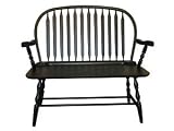 Carolina Cottage 42KD-C Cherry Colonial Windsor Bench 40-in.